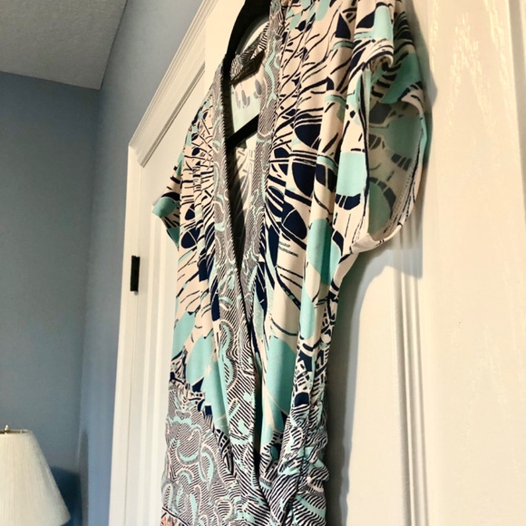 BCBGMAXAZRIA Midi Wrap Dress - Picture 3 of 8